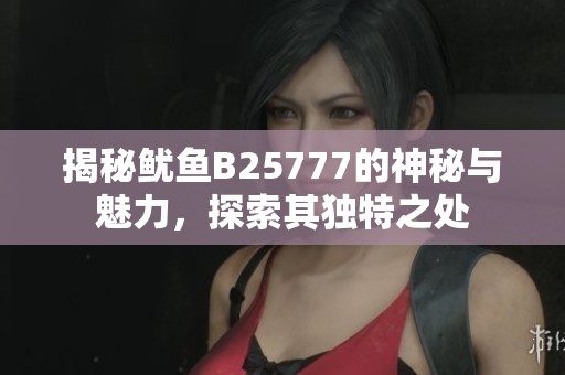 揭秘鱿鱼B25777的神秘与魅力，探索其独特之处