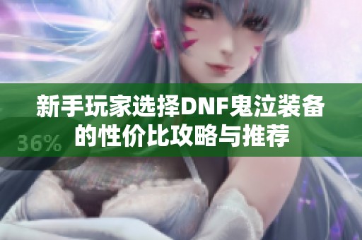 新手玩家选择DNF鬼泣装备的性价比攻略与推荐