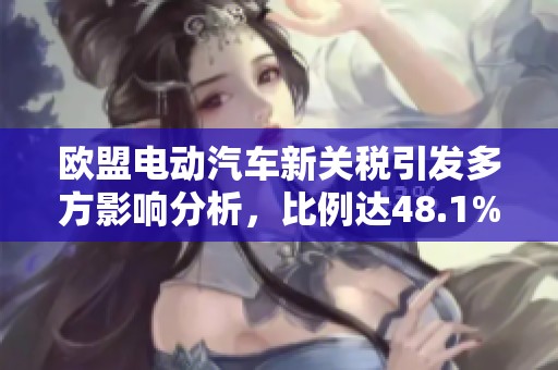 欧盟电动汽车新关税引发多方影响分析，比例达48.1%