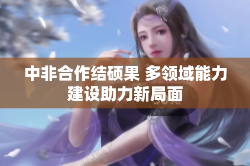 中非合作结硕果 多领域能力建设助力新局面