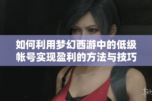 如何利用梦幻西游中的低级帐号实现盈利的方法与技巧