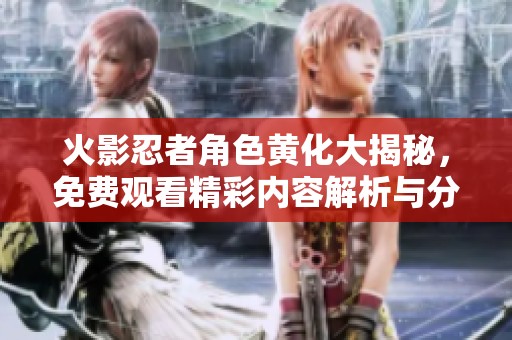 火影忍者角色黄化大揭秘，免费观看精彩内容解析与分析