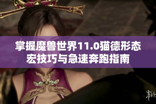掌握魔兽世界11.0猫德形态宏技巧与急速奔跑指南