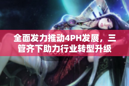 全面发力推动4PH发展，三管齐下助力行业转型升级