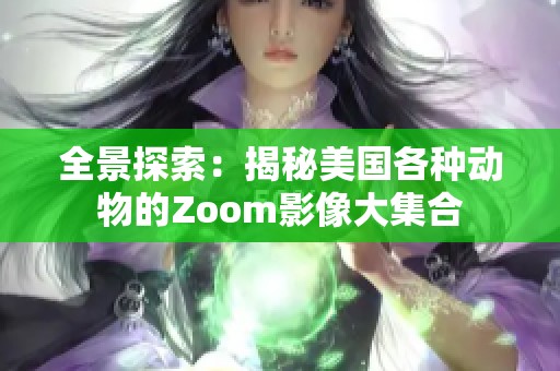 全景探索：揭秘美国各种动物的Zoom影像大集合