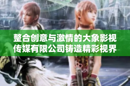 整合创意与激情的大象影视传媒有限公司铸造精彩视界