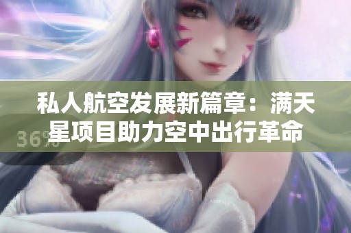 私人航空发展新篇章：满天星项目助力空中出行革命
