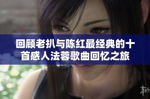回顾老扒与陈红最经典的十首感人法蓉歌曲回忆之旅