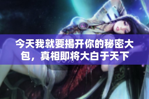 今天我就要揭开你的秘密大包，真相即将大白于天下