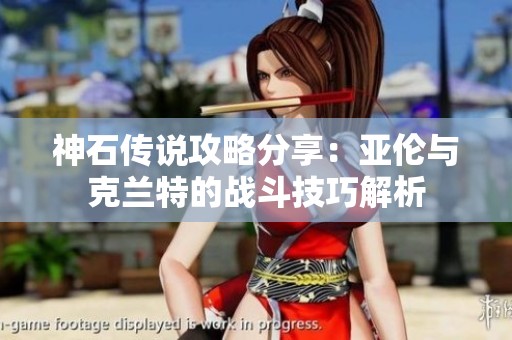 神石传说攻略分享：亚伦与克兰特的战斗技巧解析
